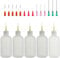 Needle Bottle Applicator 100ml 5Pcs, Precision Needle Tip Glue Bottle with 14 Dispensing Fine Needles and 12 Caps for DIY Craft Refilling Glue, Acrylic Paint, Oil (100ml)