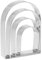 QUARKZMAN Arco TagliaBiscotto Set Assortiti Taglie Inossidabile Acciaio Geometrica Biscotto Cottura Pasticceria Caramelle Biscotto Stampini Stampa per Pasticceria Fondente Torta