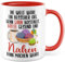 Nähen Tasse mit Spruch - Geschenk Wenn Nähen schlank machen würde... Kaffeetasse 330ml aus Keramik - Näherin Schneiderin Schneider Kollegin Freundin Geschenkidee lustig Teetasse Kaffee-Becher