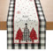 Avoik Mode Weihnachten Kiefern Tischläufer Winterlich Weihnachten Tischdeko Saisonnal Weihnachtsläufer Schneeflocke Küche Tisch Tischläufer für Winter 33x180cm（Grau&Rot）