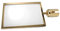 NUOBESTY Cadre de Panneau de Poteau en Acier Inoxydable Installation Facile Format A4 Utilisation Bancaire Et Aéroportuaire 44.5 x 22cm
