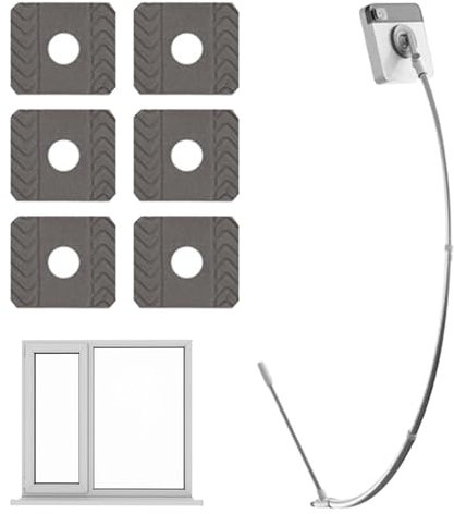 Limpiacristales – Limpiacristales con mango largo, limpiador de ventanas para exteriores con barra de extensión, herramienta de limpieza de ventanas para limpiar ventanas