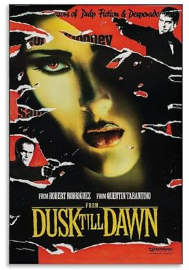 ERYAWIEH Poster From Dusk Till Dawn, Wandkunst, Leinwand, ästhetisches Cover, Poster, moderne Kunst, Gemälde für Wohnzimmer, 30 x 45 cm, ungerahmt, 13
