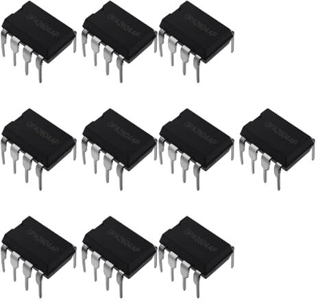 SG Store 10 Amplificadores Operacionales de Baja Distorsión con Entrada FET Dual OPA2604AP para Equipos de Audio