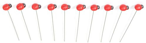 10 x Holz-Marienkäfer-Deko-Skulpturen für Gärten, Balkone und Innenhöfe mit wetterbeständigem Design