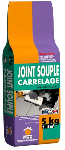 Joint Amélioré Souple Carrelage A74 Beige Tibet 5kg - Joint Haute Performance pour Murs et Sols Intérieur/Extérieur - Finition Durable, Hydrofuge et Résistante aux Déformations