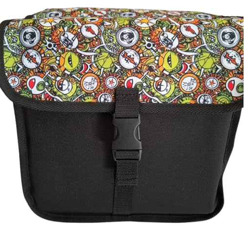 Beluko Fahrradtasche Kinderfahrrad 20-26 Zoll – Doppelte Gepäckträgertasche 18L – Wasserdicht & Robust – Mit Reflektoren – Satteltasche Hinten für Mädchen & Jungen (53. ToyArmy)