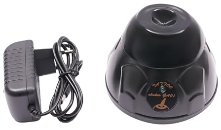 Vortex Mixer, Professioneller Liquid Shaker 5200 U/min für Tattoo Tinte und Nagellack, Mini Farbmischer mit Touch-Bedienung, Labor Schüttler mit 6 Saugnäpfen, Schwarz