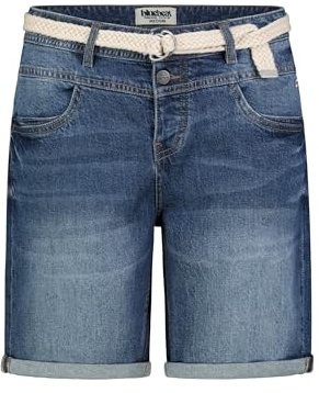Sublevel Damen Jeans Bermuda Kurze Denim Shorts im 5-Pocket Style