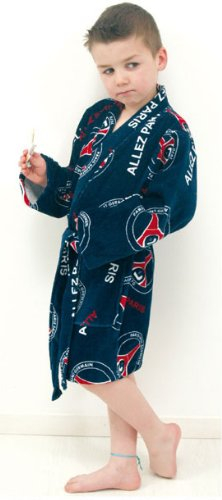 PARIS SAINT GERMAIN Peignoir enfant - Collection officielle PSG - Football club Ligue 1 - Idéal Bain et sport