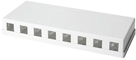 LogiLink Professional NK4035 Keystone Aufputz-Leer Gehäuse, 8-Fach