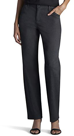 Lee Women’s Relaxed Fit All Day Straight Leg Pant - Grey - 10 US