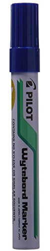 Pilot Whiteboard Marker Bullet 4.0 mm Tip - Blue, Box of 12