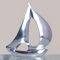 Casablanca Alu Skulptur Boot poliertH.21cm