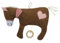 Efie Bio-Spieluhr Pferd mit Herz - 100 % Baumwolle (kbA), Füllung aus Schurwolle (kbT), GOTS-zertifiziert - handgefertigt - Babyspielzeug - Melodie (Schlaf Kindchen schlaf)