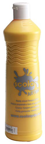 Scola Artmix 600ml Fluorescent Poster Paint - Sun Yellow
