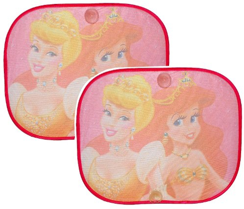 alles-meine.de GmbH 2 TLG. Set Sonnenschutz Prinzessin 44 cm * 37 cm - für Seitenscheibe/Sonnenblende für Kinder Auto Mc Queen Autos Sichtschutz Mädchen Prinzessinnen Baby Seit..