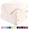 HOZY Kuscheldecke 230x270cm Beige, Fleece Decke Sofa Decke, Warme Bettdecke Fleecedecke Couch Decken Flauschige Decke, Tagesdecke Sofaüberwurf Hundedecke Sofadecke Couchdecke flauschig