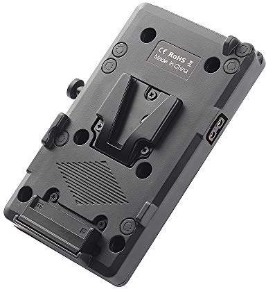 Ruili V Mount - Piastra batteria con connettore D-Tap + morsetto C per DJI Ronin Gimbal Sony BP batterie Blackmagic Ursa Mini Rod Bar DSLR Rig Treppiede