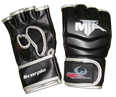 Montana Scorpio MMA Handschuhe, Unisex, Erwachsene, Schwarz
