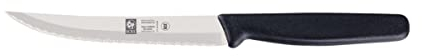 ICEL Steakmesser, Edelstahl, gezahnte Klinge mit Spitze, 12,7 cm Klinge