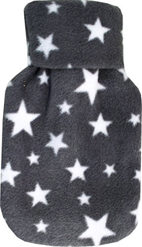 Vagabond Bags Ltd Stars Grey 0.5 Litre Hot Water Bottle and Cover