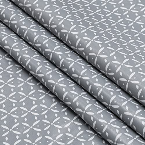 Home Direct Wachstuch Tischdecke Abwaschbar Eckig 140 x 180 cm Hellgrau