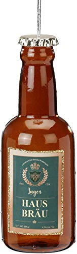 MAGIC Christbaumschmuck Weihnachtskugeln Figuren Glas mundgeblasen Weihnachtskugeln Weihnachtsschmuck Baumkugeln Baumschmuck Auswahl: Bierflasche 13cm