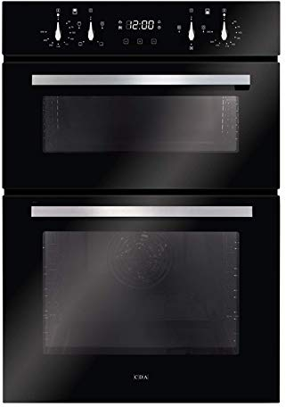 CDA Built In Electric Double Oven - Black
