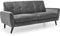 Julian Bowen Monza 3 Seater Sofa - Dark Grey Sofas