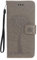 Skhawen for iPhone 11 Case, Flip Shockproof PU Leather Embossed Owl Wallet Magnetic Cover for iPhone 11 with Card Holder Viewing Stand, Grey