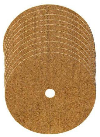 Fulenyi Kokos-Mulchscheibe, 10er Set 40cm Kübelabdeckung Pflanzenschutz Winterschutz, Kokosscheibe für Pflanzen, Kokosmatte Winterschutz, Kübelabdeckung Frostschutz für Pflanzenschutzmatte