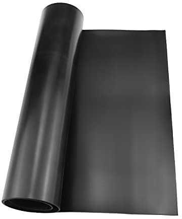 Plancha de goma de neopreno, 300 mm de ancho x 1.5 mm de grosor x 0.6 m de largo, tiras de goma de neopreno para juntas de bricolaje, artesanía, almohadillas, antivibración, antideslizante