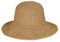 Strohhut für Damen, faltbar, verstaubar, breite Krempe, Sommer-Strandhut, gehäkelt, Fischerhut, Khaki, Einheitsgröße