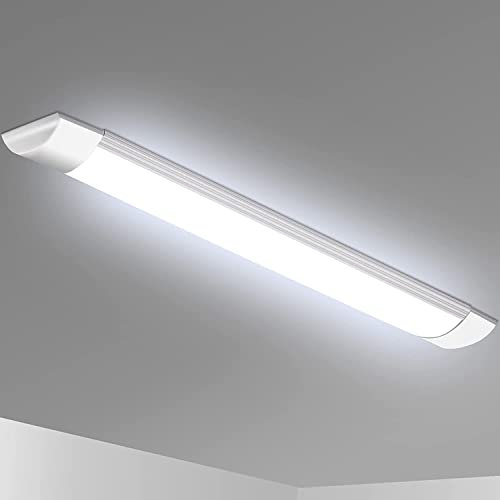 MOSSODOR LED Batten Light Low Profile Surface Mounted LED Ceiling Tube Light (1 Pack, 120cm (4ft) 36W)