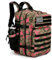 KXBUNQD Militärischer taktischer Rucksack für Herren, Molle-Tagesrucksack, 45 l, 3 Tage, großer Rucksack mit Molle-System-Tasche, Pinkfarbenes Camouflage-Muster