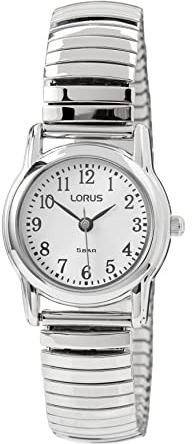 Lorus Damen-Uhr Quarz Palladiumauflage mit Metallband RRX33HX9