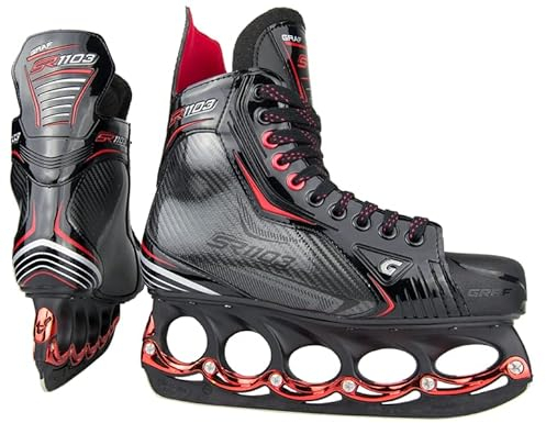 Graf Ultra SR1103 Schlittschuhe Senior Red Edition mit T Blade, Größe:38
