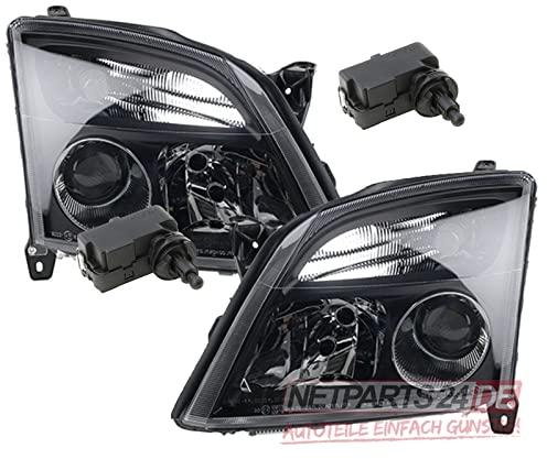 Johns, Scheinwerfer passend für Opel Vectra schw. C 02-05 H7 klarg. L R inkl Stellmotor