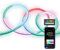 Tira neón flexible outdoor SmartLED Ksix, 5m, WiFi + APP, 32W, 380lm, Dream Color RGBIC, IP65, Clips fijación incluidos