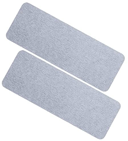 2pcs Water Absorbing Stone Tray, Diatomite Soap Dish 8.66x3.15in Water Absorbent Diatomite Coasters, Instant Dry Sink Organizer Sink Tray, Sink Fast Drying Stone For Home Kitchen (Gray)