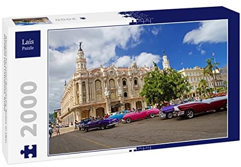 Lais Puzzle Klassische amerikanische Autos in den Straßen von Havanna, Kuba 2000 Teile