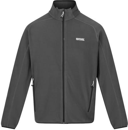 Regatta Herren Jacke Outdoorjacke Fleecejacke Hadfield, Farbe:Grau, Artikel:-038 Seal Grey, Größe:2XL