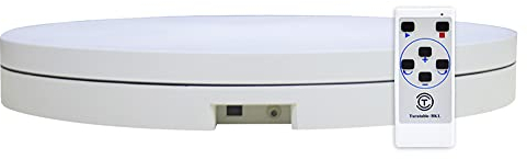 Toplionace φ60cm Elektrischer Drehteller mit Fernbedienung, AC 100-240V 3D Scan Drehteller Der Eine Dedizierte Drehplattform Aufnimmt, Geschwindigkeit 30-100S/R