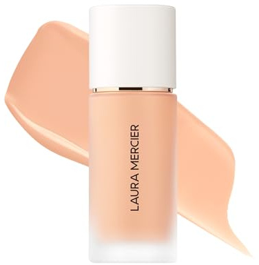 Laura Mercier Real Flawless Weightless Perfecting Waterproof Foundation – Mittlere Deckkraft, aufbaubare Deckkraft, 12 Std. Halt, nicht komedogen, 30ml