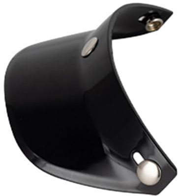 Ronyme Helm-Visier-Schirmabdeckung, Sonnenschutz-Schutz mit 3 Druckknöpfen, Visier-Sonnenschutz-Schirm für Helme, mit 3 Knöpfen, ersetzt Halbhelme, Schwarz