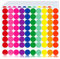 1400 Stück 20mm Klebepunkte Bunt 10 Farben Punkt Aufkleber Sticker, Aufkleber Rund, Bunte Klebepunkte, Farbige Etiketten Markierungspunkte Selbstklebende für Kalender Büro Schule