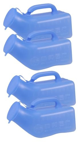 Gogogmee 4 Stück Kindertöpfchen Kinderauto Urinalgefäß Tragbares Urinal für Kinder Männer Bettpfanne Flasche Reise urin urinflasche travel Toilet Kinder Toilette tragbare Autotoilette Blue