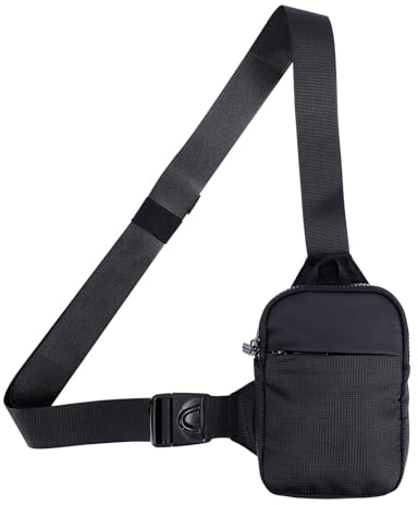 Prizmxed Brusttasche Herren Klein Sling Bag Crossbody Schultertasche Shoulder Bag für Outdoor-Sport, Shopping