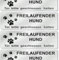 5 x Brandengel® FREILAUFENDER HUND - Schild Aluninium-Optik extra Starke Folie - Sticker (Tor bitte geschlossen halten) für den Briefkasten - 5 St